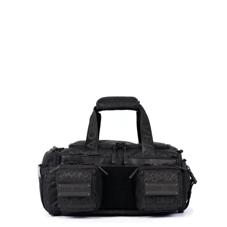 20L Mini Duffle Bag Black Leopard